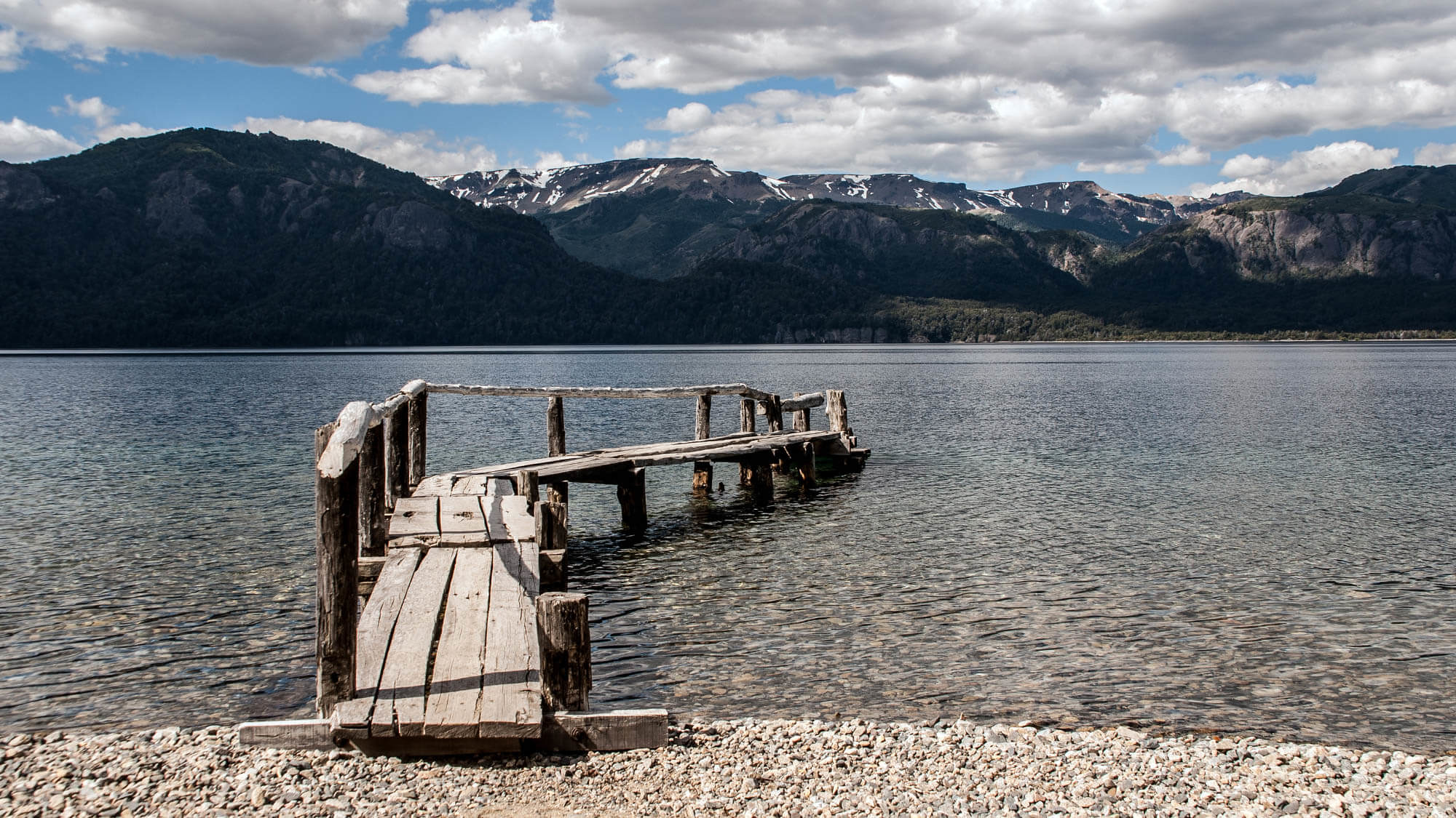 Dock in Villa Traful near Bariloche